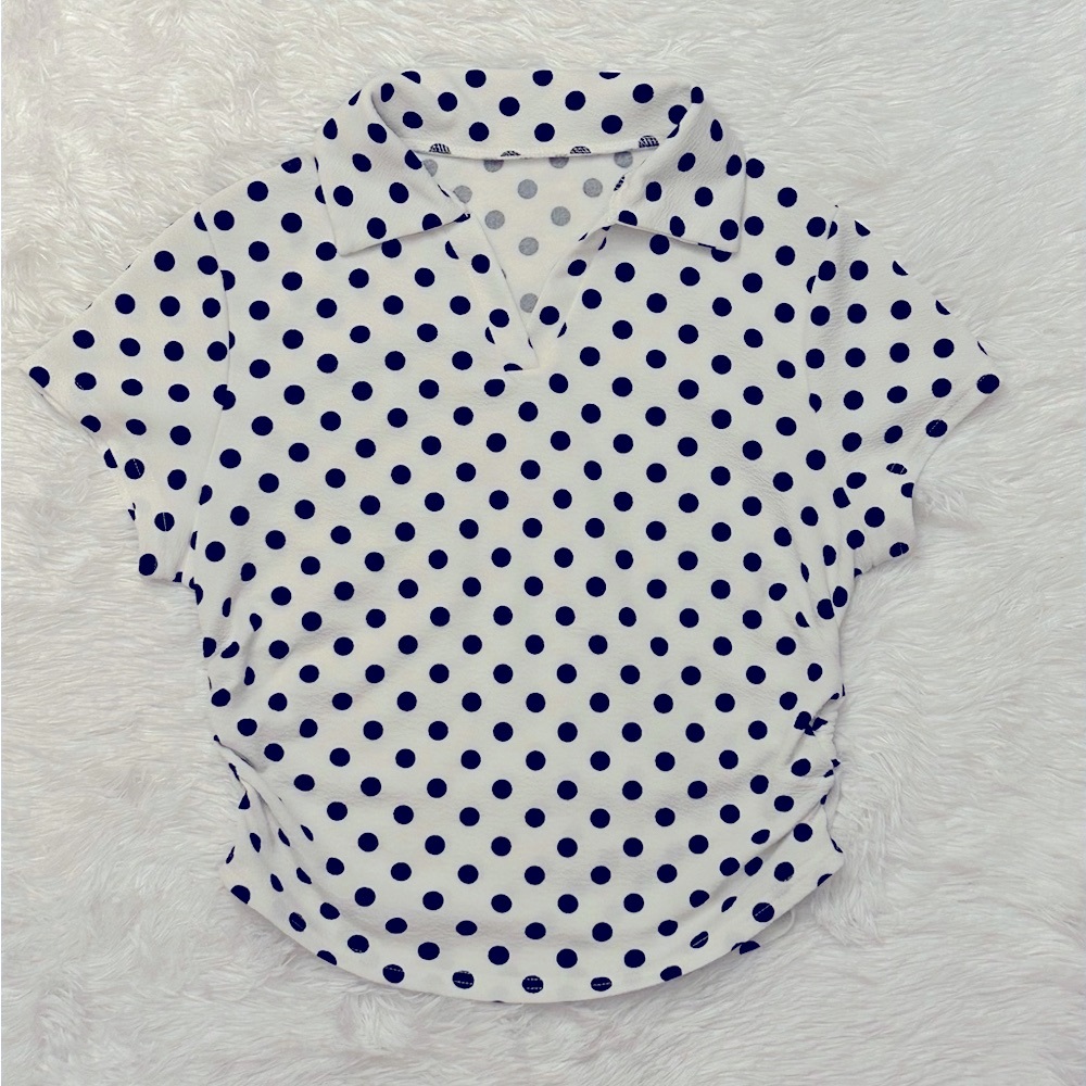 Black and White Polka Dot Blouse